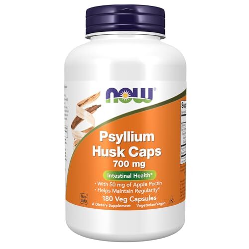 NOW FOODS Psyllium Husk 700 mg 180 Veg Capsules