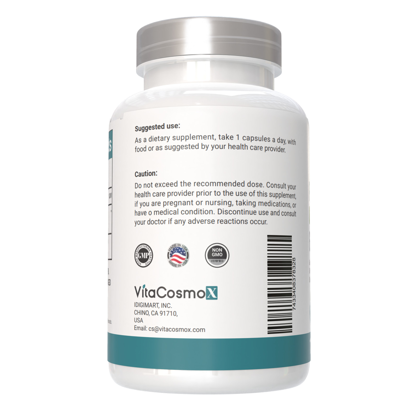 VitaCosmoX Resveratrol 600mg – 120 Capsules – Anti-Aging Antioxidant Supplement