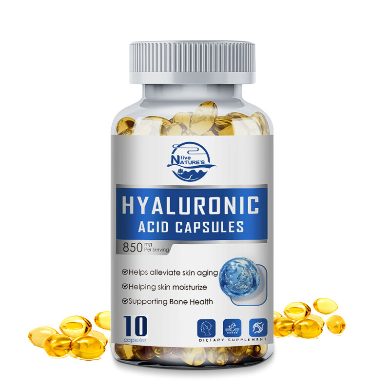 Collagen Hyaluronic Acid Vitamin C Capsules AntiAging Wrinkles Skin Joint Health