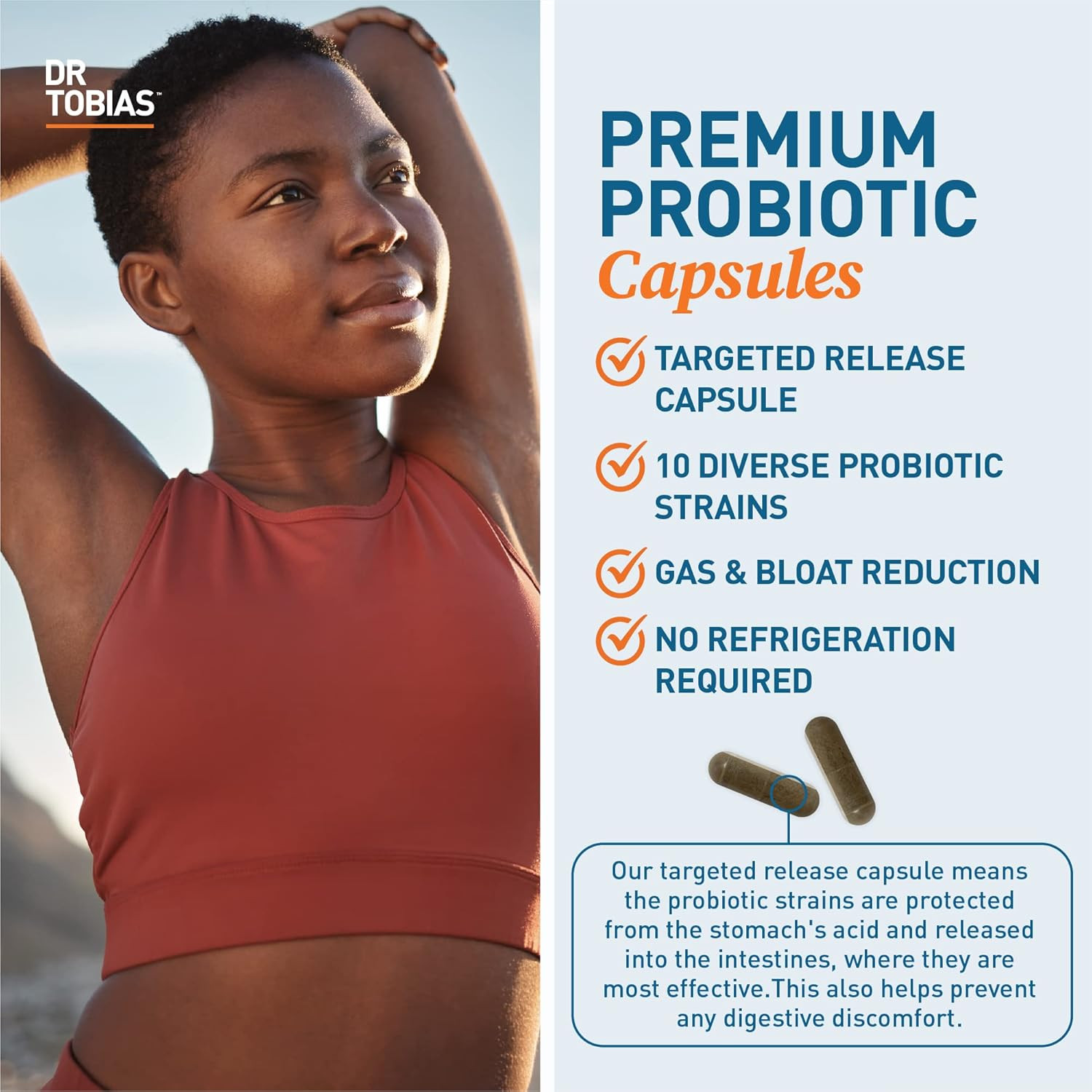 Probiotic 30B CFU 10 Strains 30 Capsules Gut Health Support