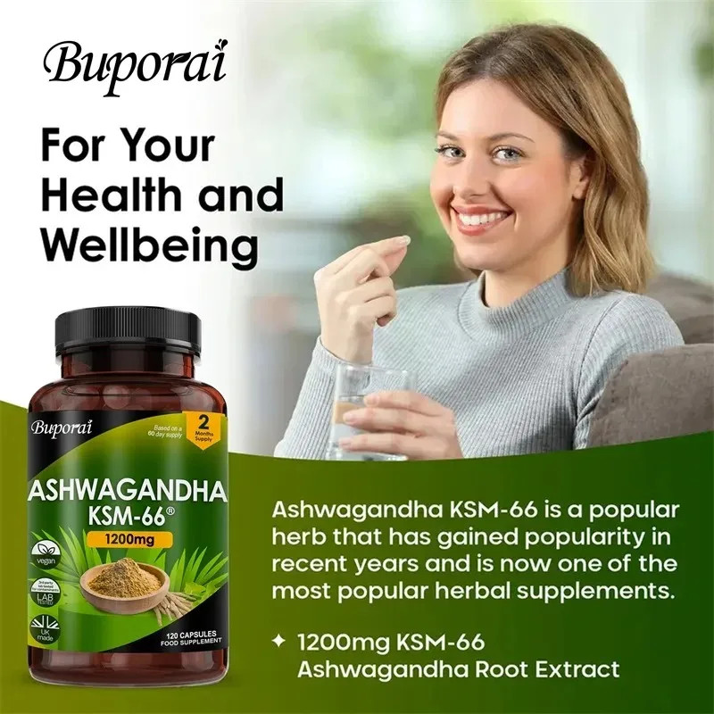 Ashwagandha KSM-66 1200mg 240pcs,For Mood, Absorption,Increase Physical Strength