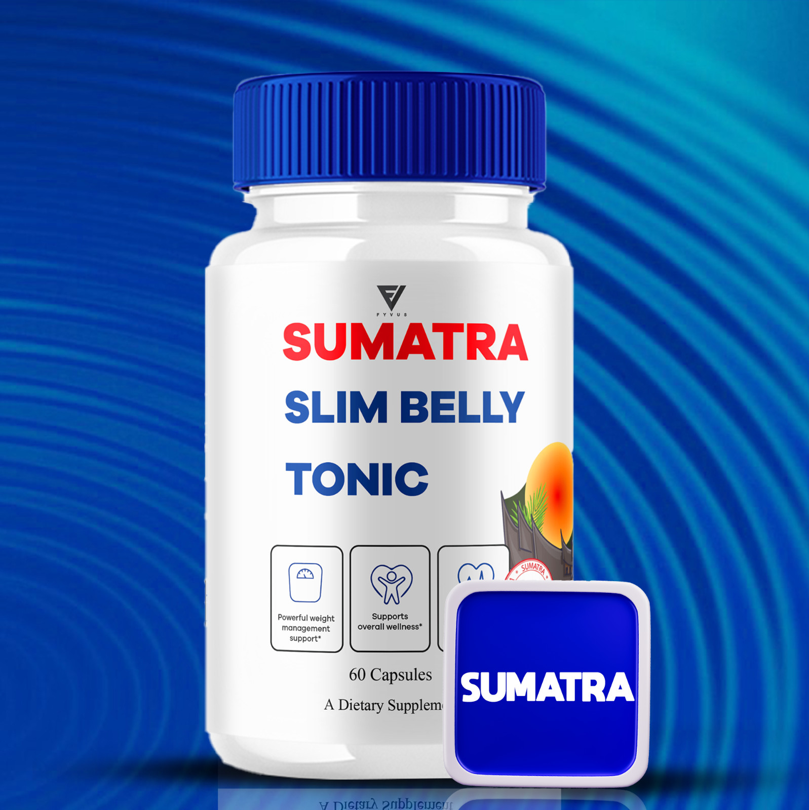 (3 Pack) Sumatra Slim Belly Tonic Capsules, Sumatra Advanced (180 Capsules)