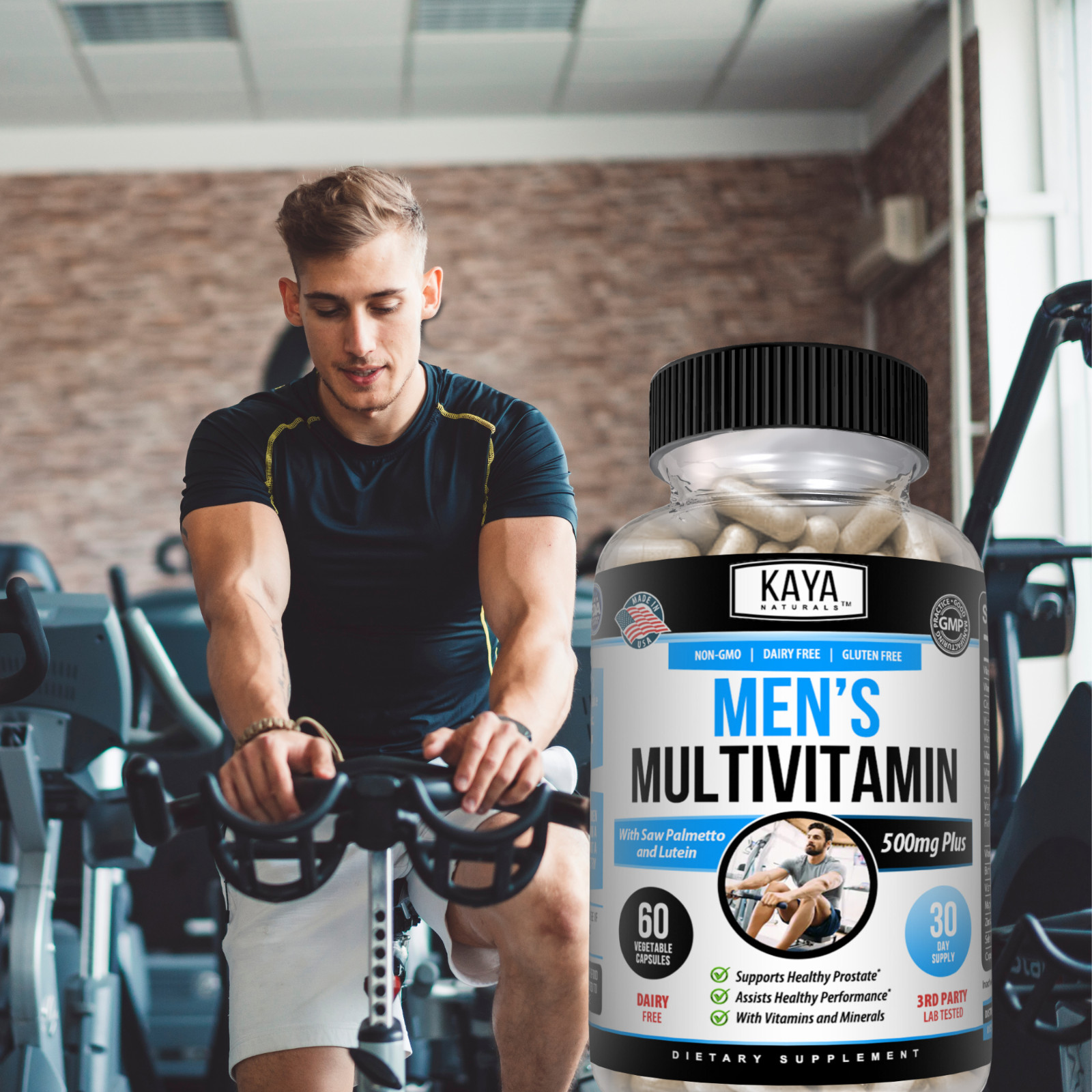 Multi Vitamin for Men 60 Capsules Mens Prostate Multivitamin Multimineral Daily