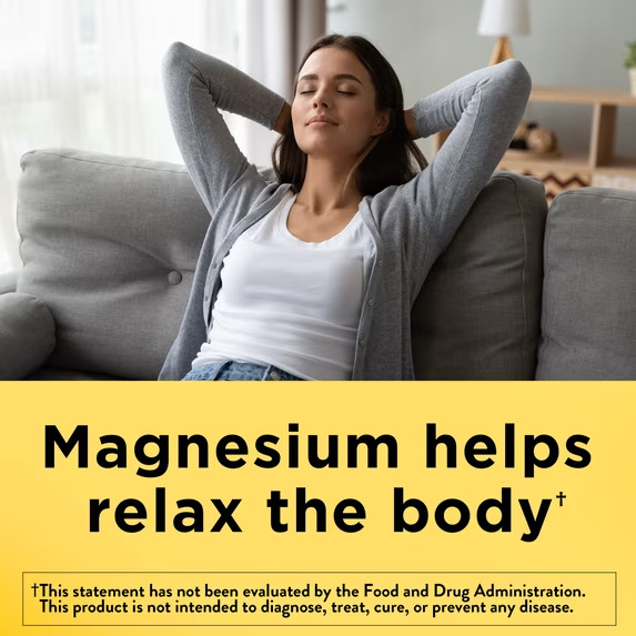 Nature Made Magnesium Oxide 250 mg Tablets,Supports Muscle Relaxation, 300 Count