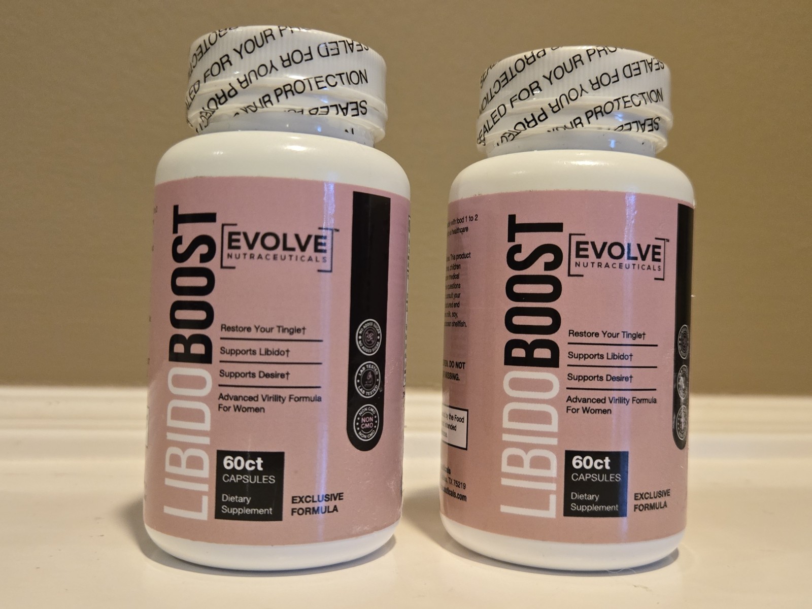 120 ct Evolve Nutraceuticals LibidoBoost Women 2x 60 caps * SEALED Exp 12/2025