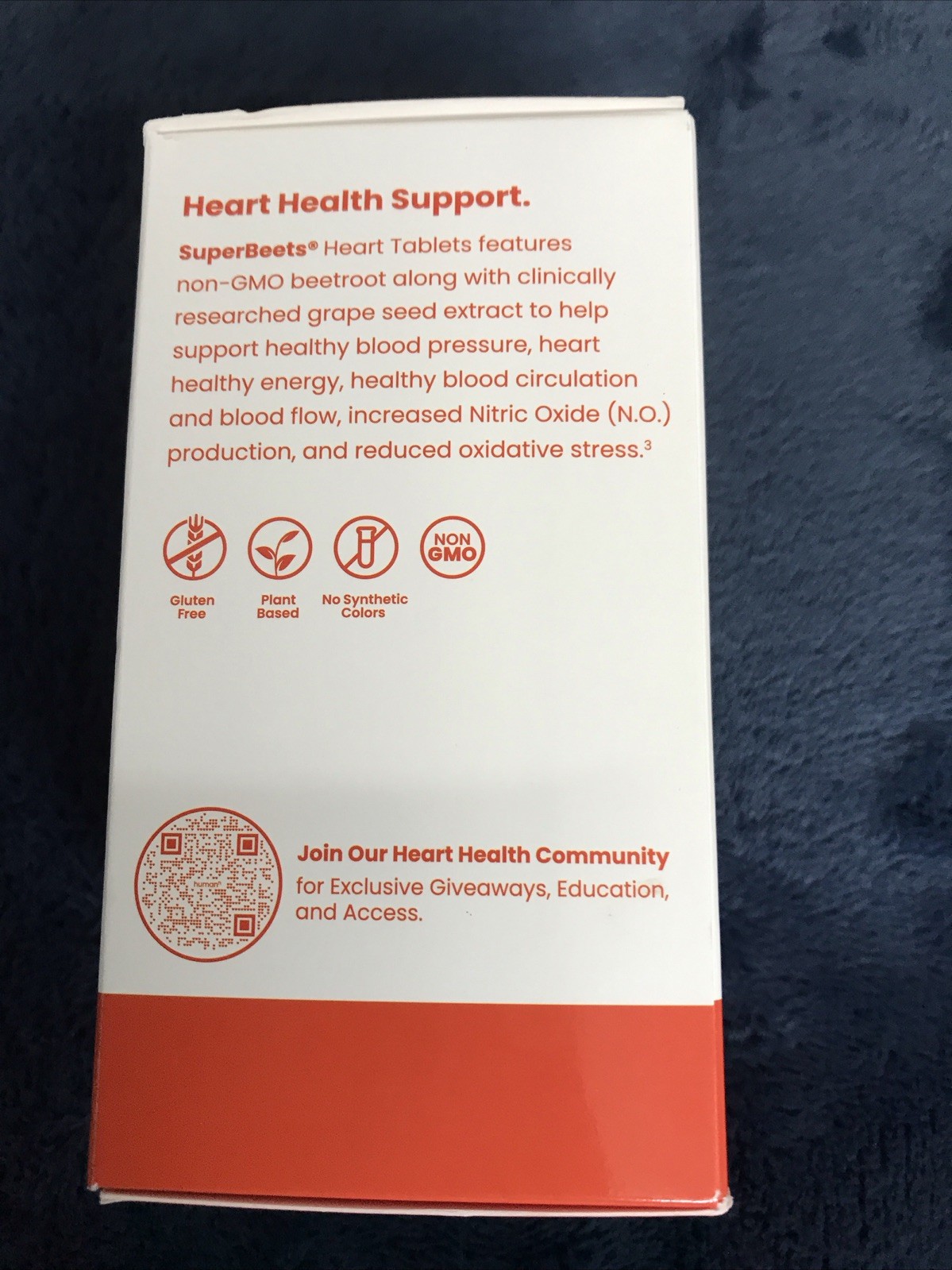 HumanN Super Beets Heart Tablets Smooth Coat 500mg Antioxidants 60 Count 04/2026