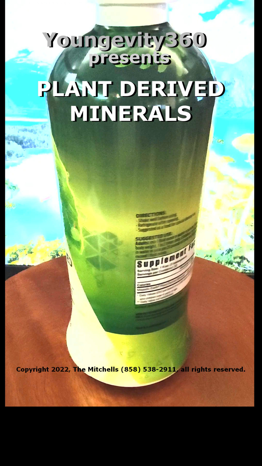 Youngevity360 Plant Derived Minerals Wallach, Ships Free 100% Forever Guarantee