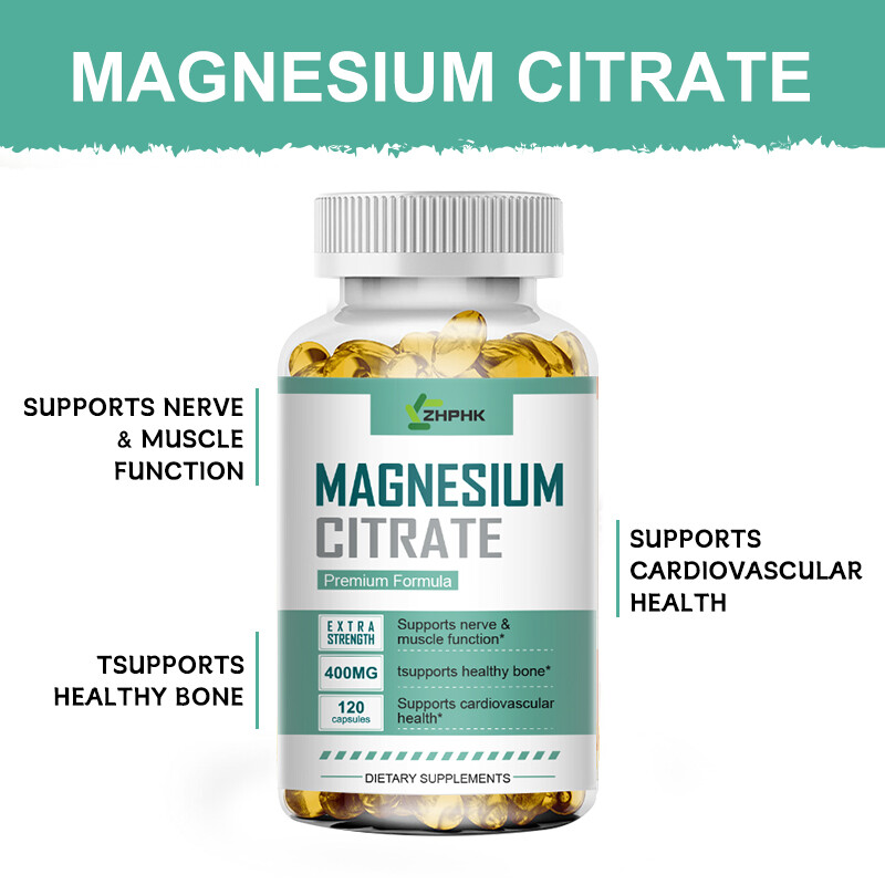 3×120pcs Magnesium Citrate High Absorption – Constipation Relief & Nerve Health