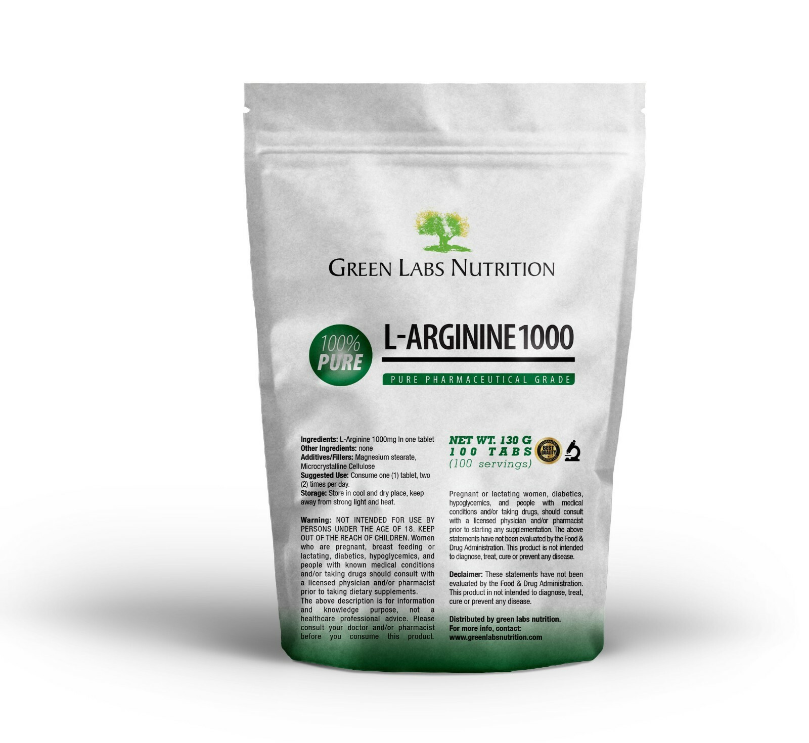 L-Arginine 1000 mg Tablets – High Strength, Blood Flow, Muscle Pump, Performance