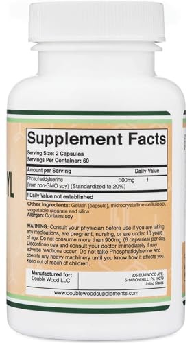 Suplemento De Fosfatidilserina 300 Mg Por Porcion, Fabricado En Los Ee. Uu.,…