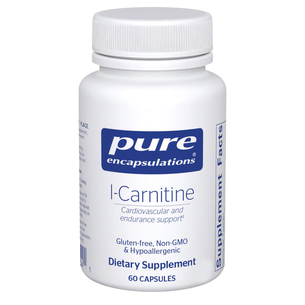 Pure Encapsulations L-Carnitine 60 Capsules exp 07/2028