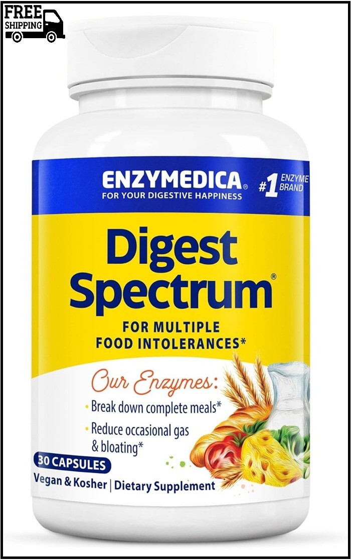 Enzymedica Digest Spectrum, Digestive Enzymes for Multiple Food Intolerances, Of