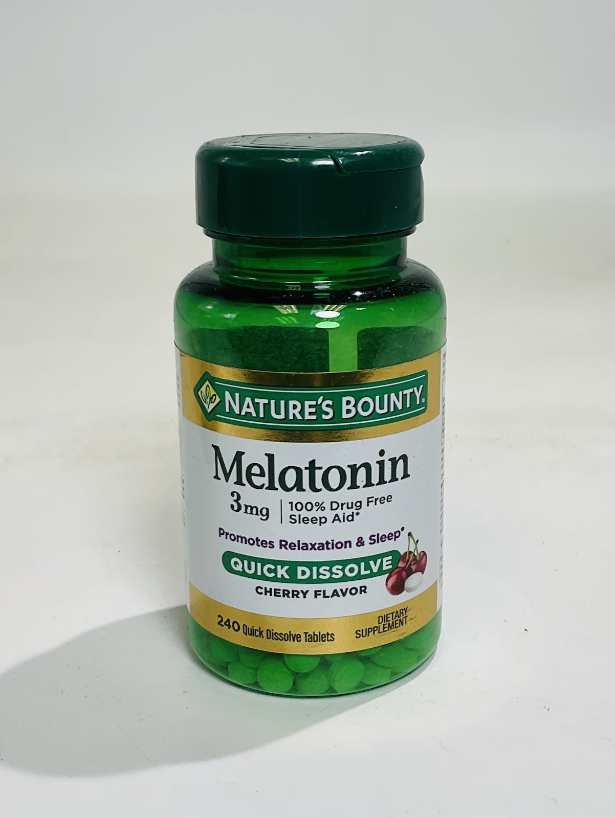 2 Pack – Nature’s Bounty – Melatonin Quick Dissolve Cherry 3mg *EXP 06/2028*