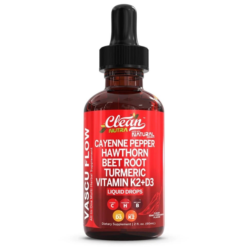 1-3Bottles Cayenne Pepper Liquid Drops Hawthorn Berry Dietary Supplement Formula
