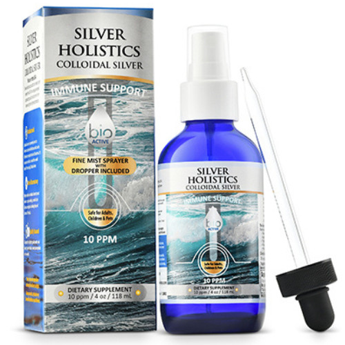 Silver Holistics Colloidal Silver Spray Immune Support Supplement Nano Solution