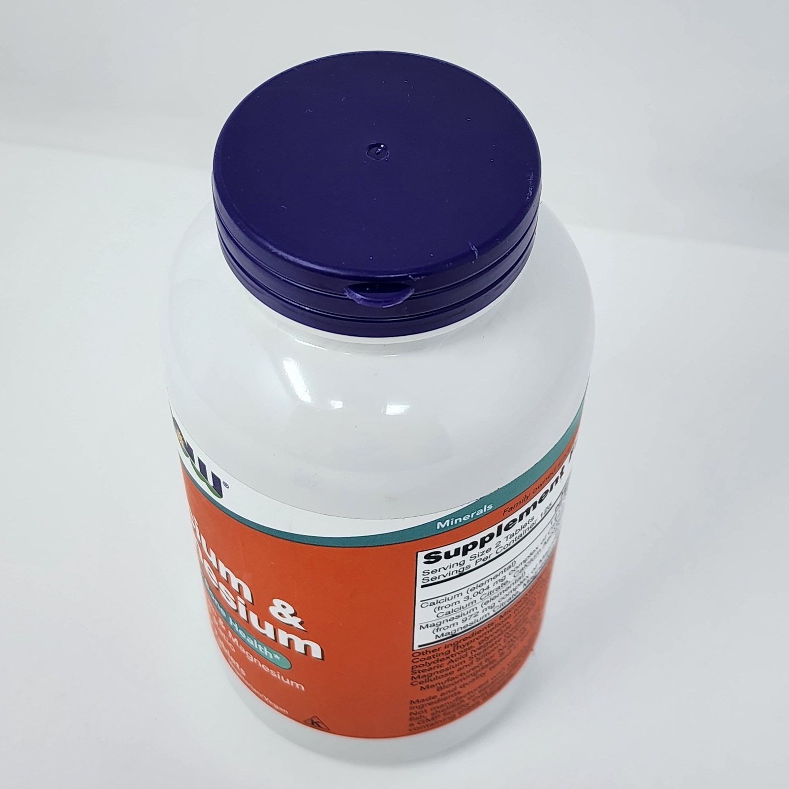 Now Foods Calcium Magnesium 250 Tablets GMP Quality Assured, Kosher, Vegan,