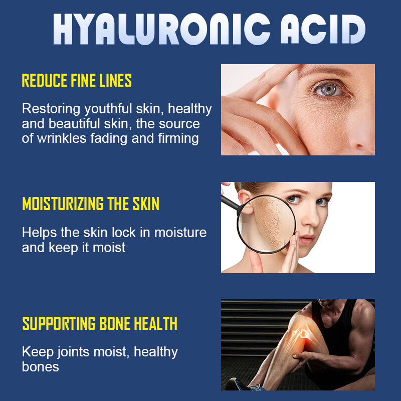 Collagen Hyaluronic Acid Vitamin C Capsules AntiAging Wrinkles Skin Joint Health