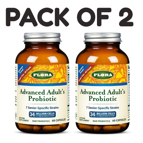 Flora – Advanced Adult’s Blend Probiotic – 60 Capsules – Pack of 2