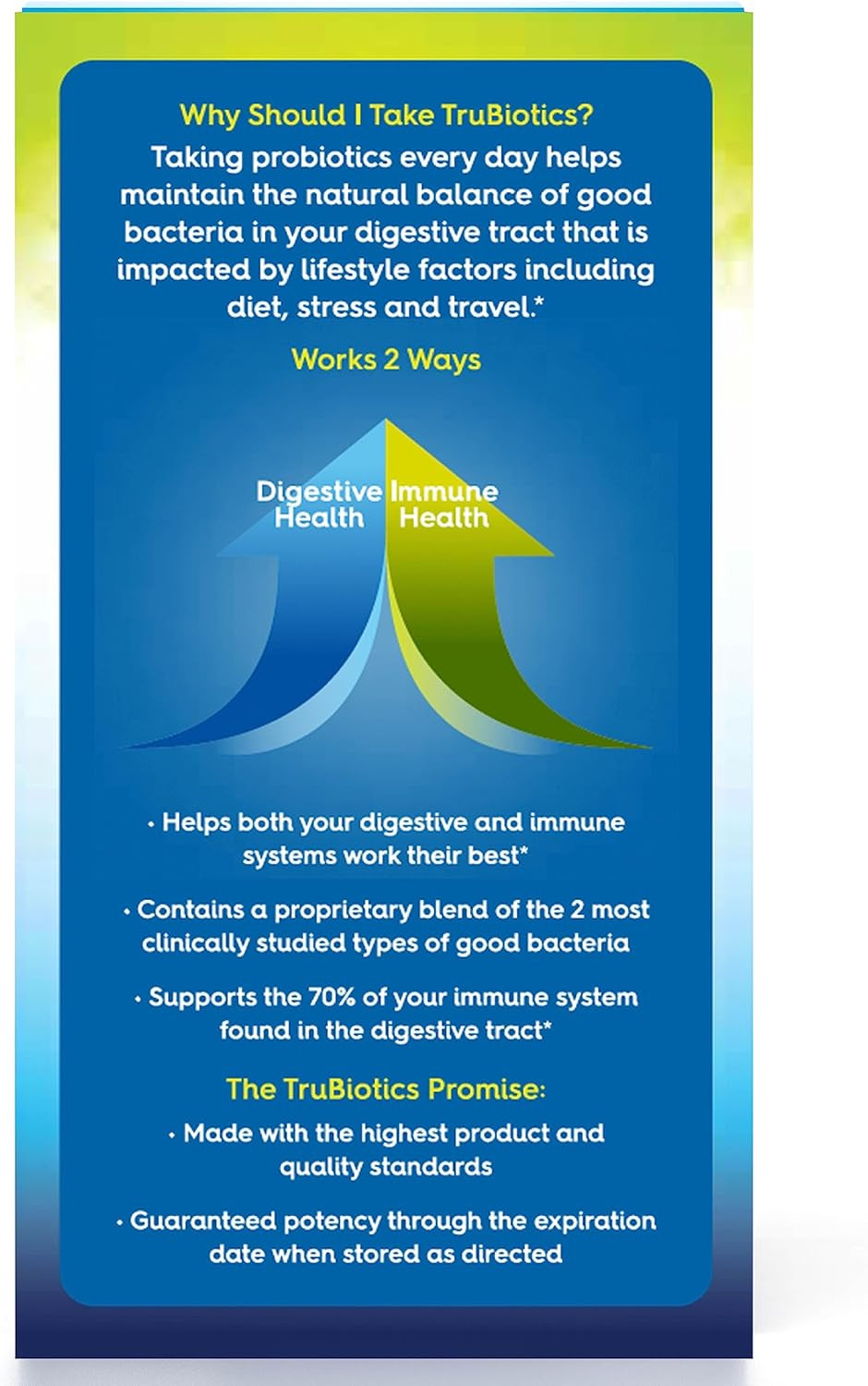 Trubiotics Probiotics for Digestive & Immune Health 60 Capsules EXP:12/28