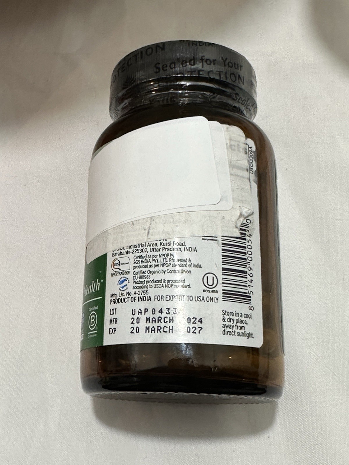 Organic India Organic Neem 90 Veg Caps Gluten-Free Exp 3/27