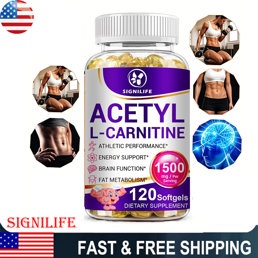 ACETYL L-CARNITINE TABLETS Nervous System Health Antioxidant 120 CAPSULES-