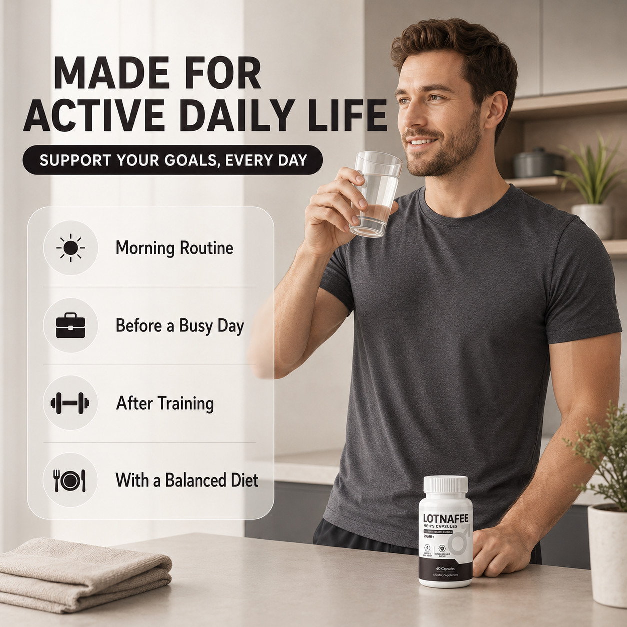 Lotnafee,Capsules, Lotnafee, Premium Performance Supplement – (60 Capsules)