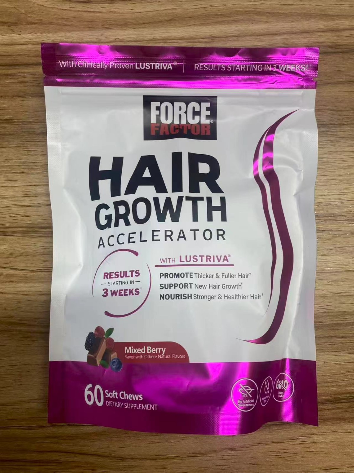 1-3 Pack Force Factor Scalp Growth Accelerator Lustriva Hair Health Support New