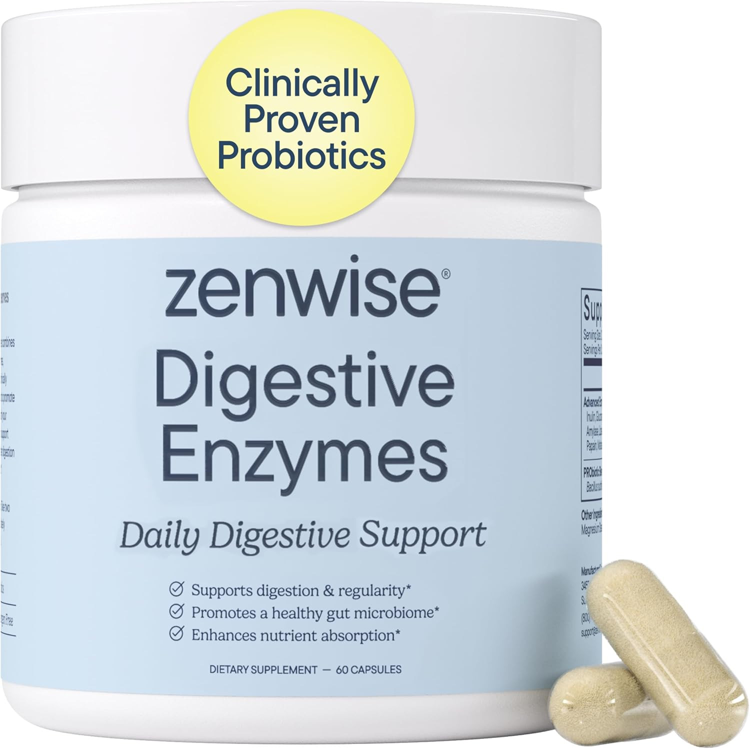 Zenwise Health Digestive Enzymes with Bromelain & Papaya – Multi Enzymes Digesti