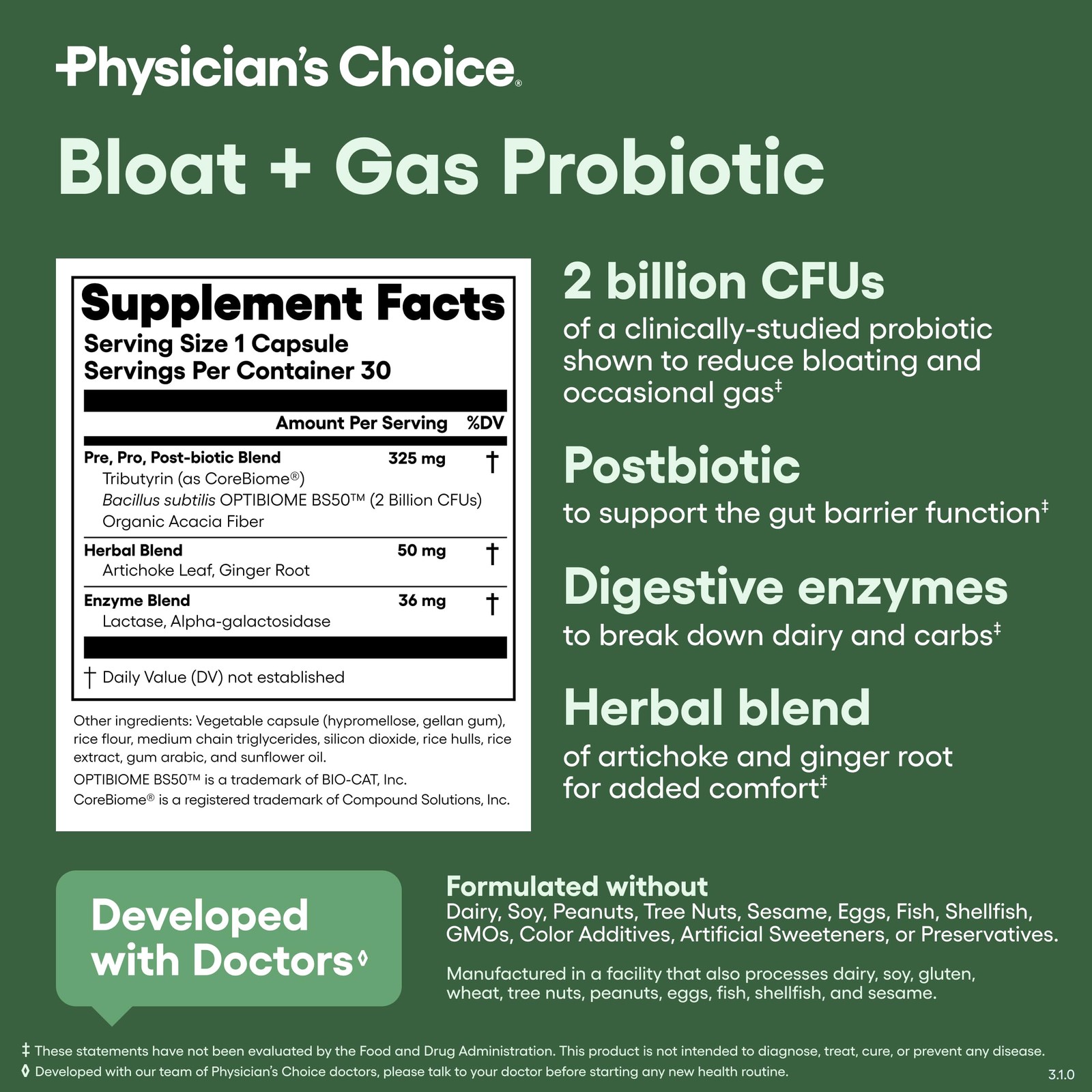 Physician’s CHOICE 30 Count (Pack of 1) Probiotic