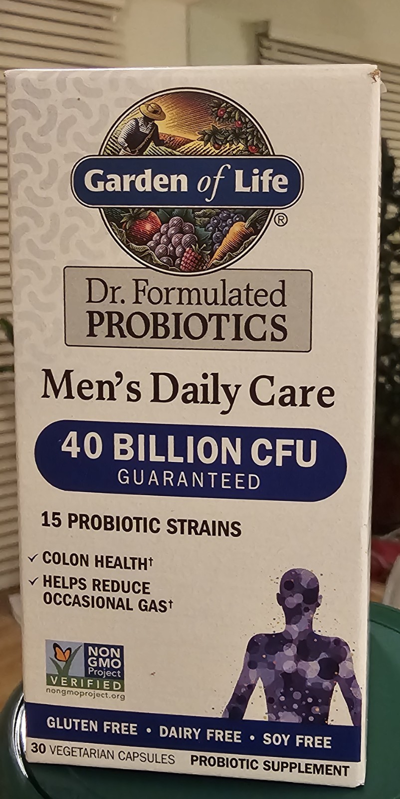 Garden of Life Dr. Formulated 40 Billion CFU Men’s Daily Care Probiotics – Pack