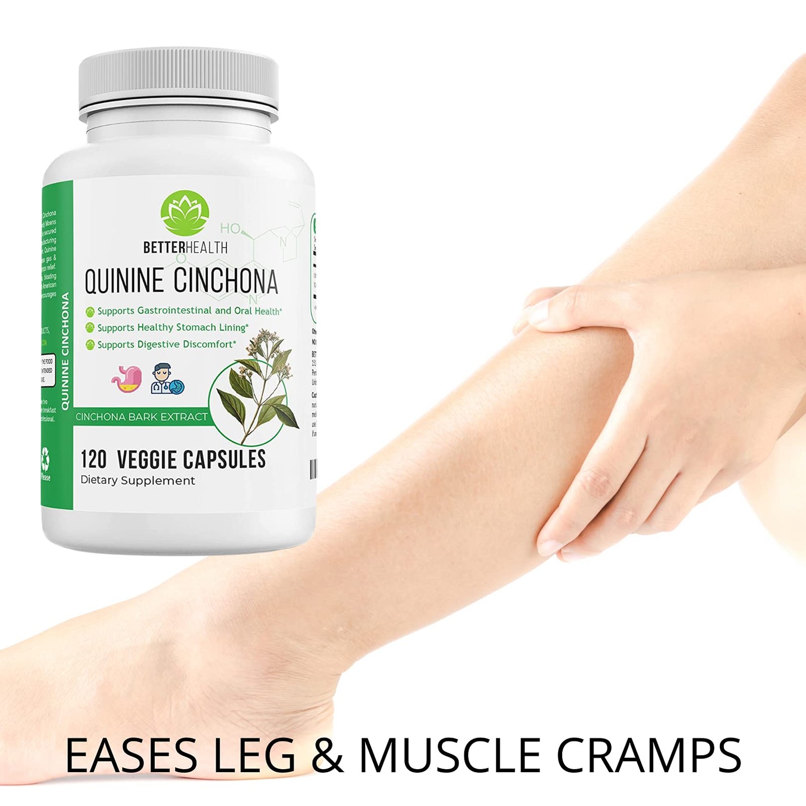 Better Health Quinine Cinchona Bark Extract Herbal Supplement For