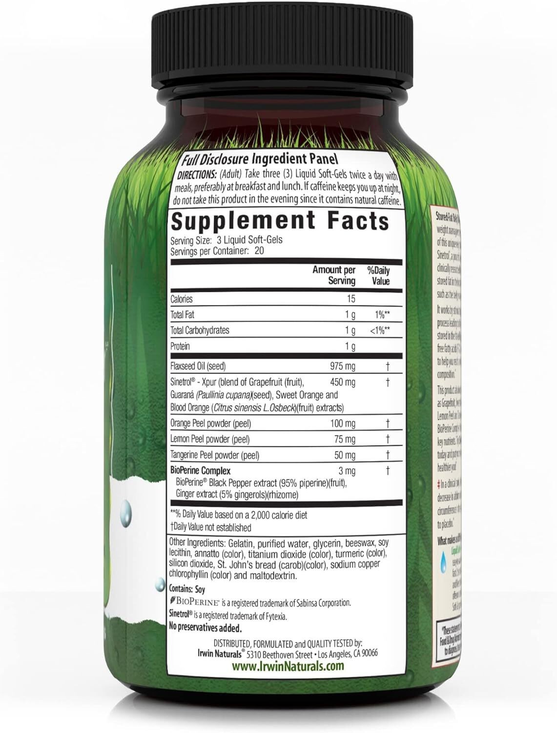 Irwin Naturals Stored-Fat Belly Burner – 60 Liquid Soft-Gels
