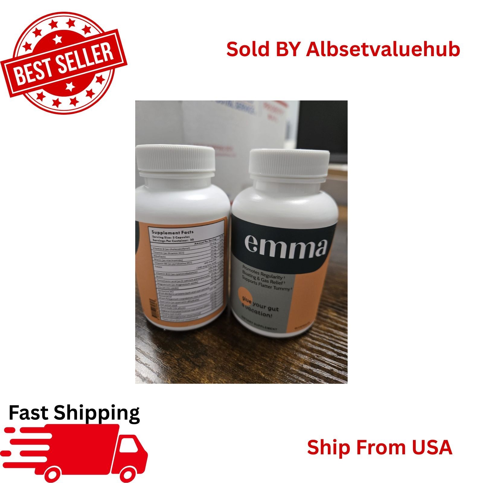 Emma Gut Health Doctors Endorsed Supplement 60 Capsules –