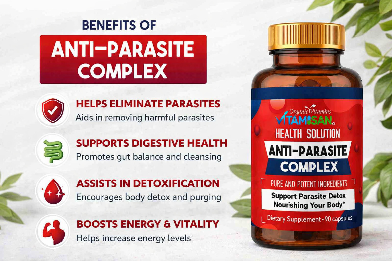 Parasite Free Detox Cleanse 180 Caps 90 days supply