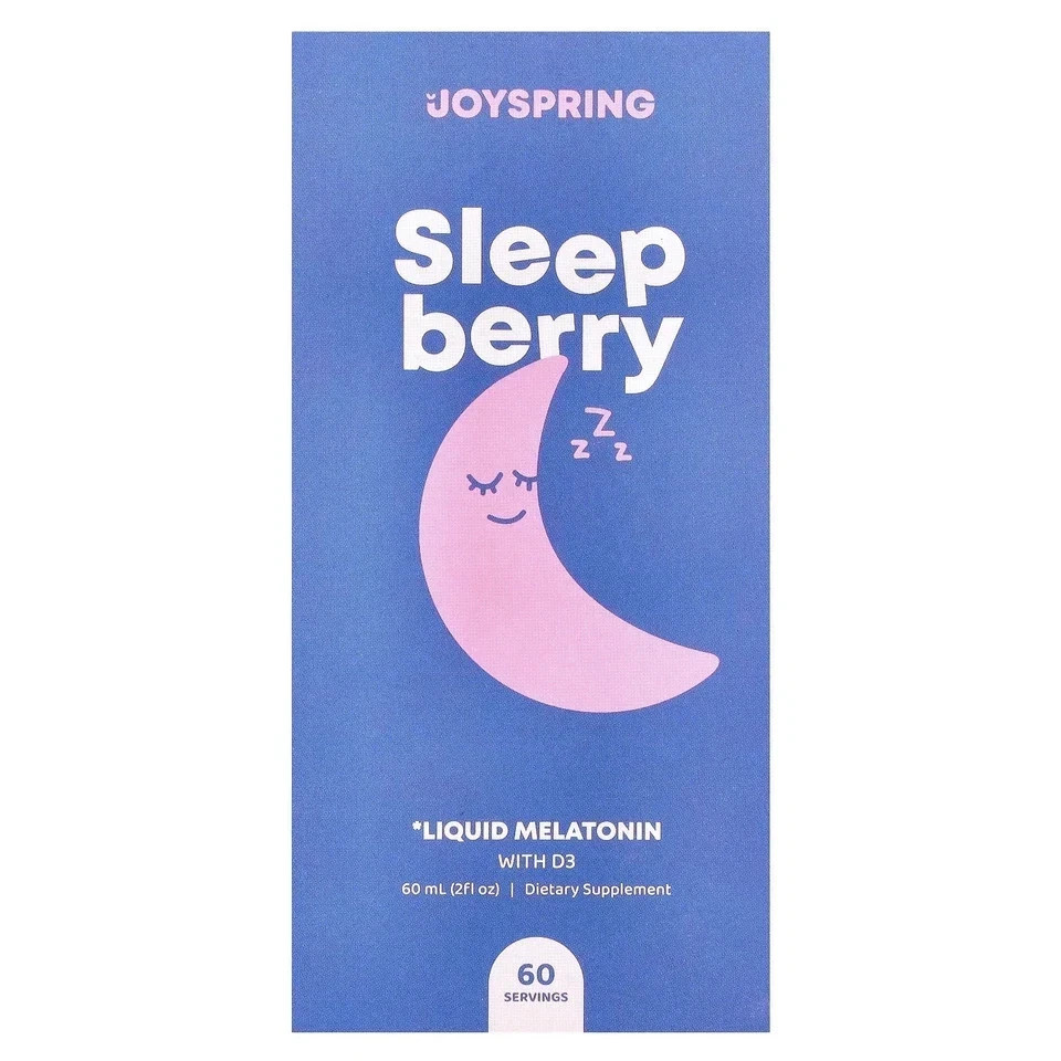 joyspring sleep berry liquid melatonin with D3 30ml 1 fl oz FREE SHIPPING