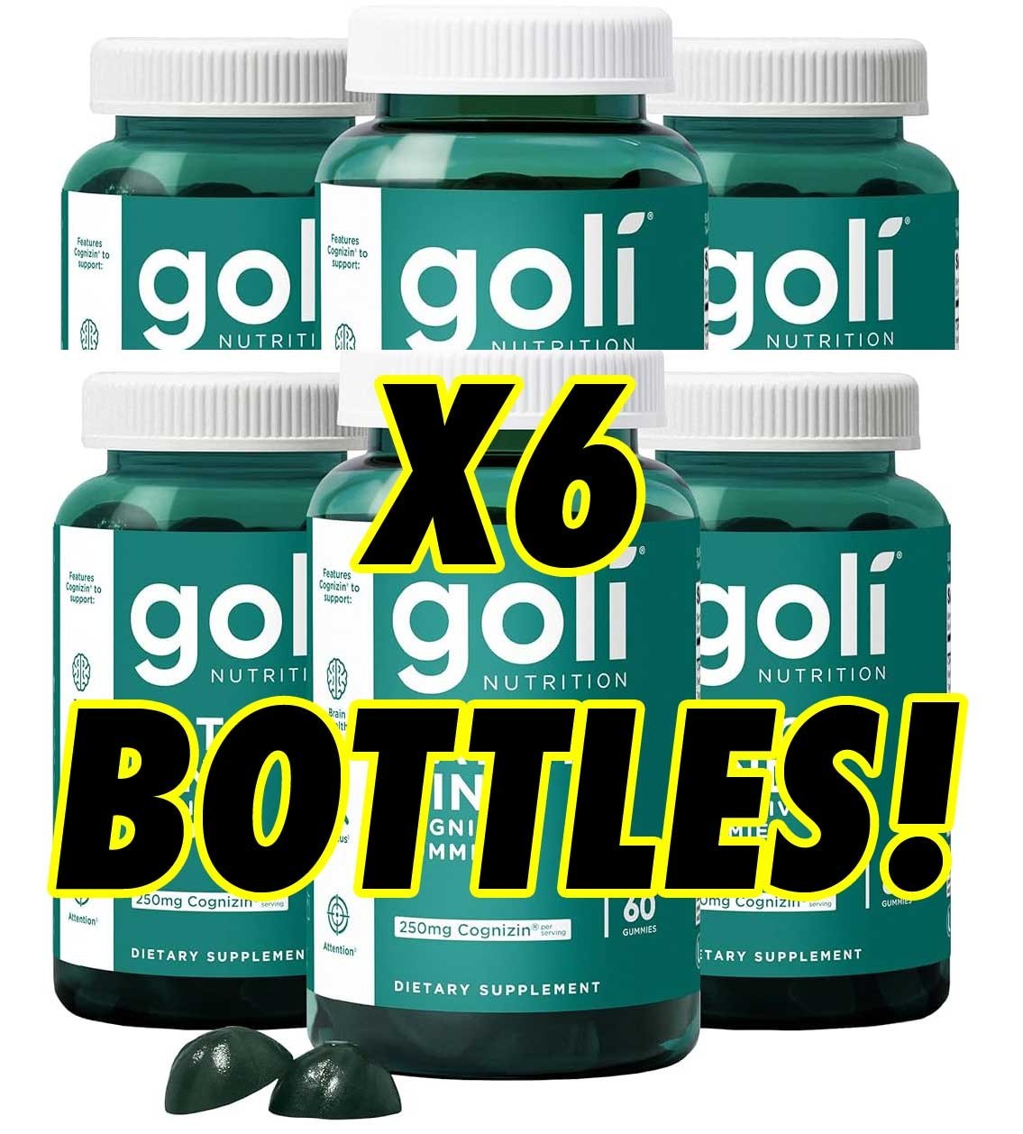 Goli MATCHA MIND Focus Attention 360 Gummies 08/27 Lot of 6! NIB 402-0000652