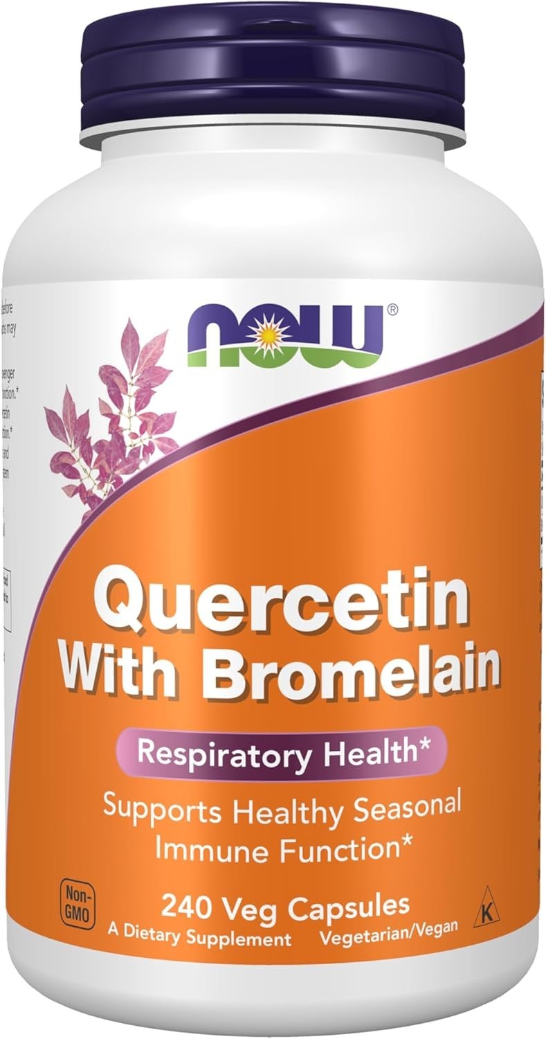NOW Foods, Quercetin with Bromelain, Balanced Immune System, 240 Veg Capsules