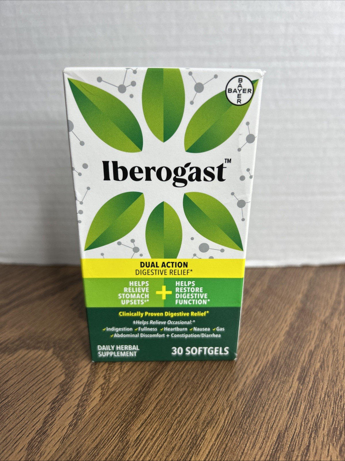 Iberogast Digestive Relief Softgels 30 Ct Herbal Supplement Stomach Gas 06/26