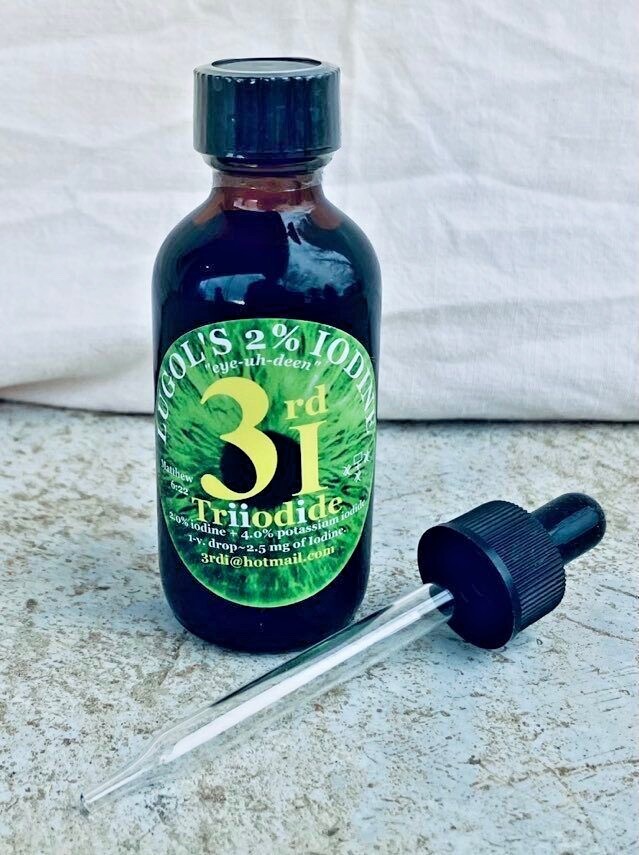 2% Lugol’s Formula 3rd-iSolutions Iodine 15ml, 30ml, 60ml, 500ml, 1000ml