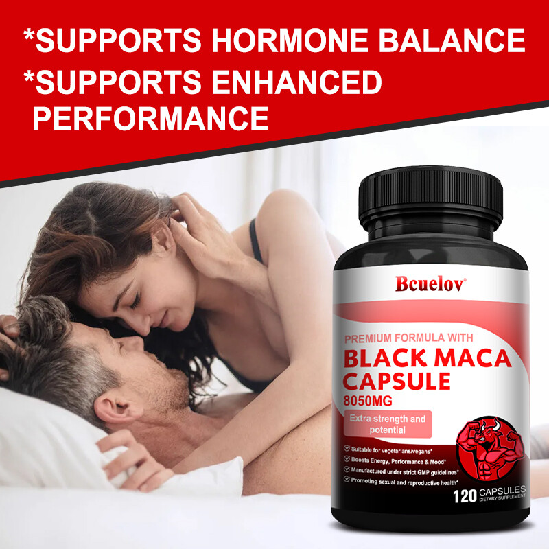Black Maca Capsules – Contains L-arginine and ginseng to enhance sexual function