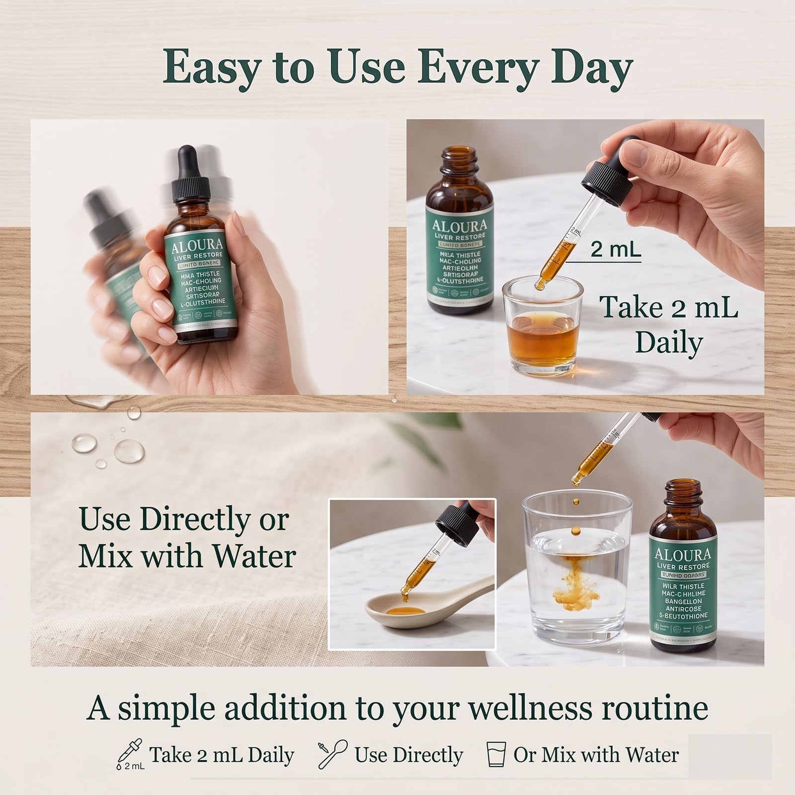 Liver Restore Drops, Liquid Liver Support Drops with NAC,L-Glutathione & Choline