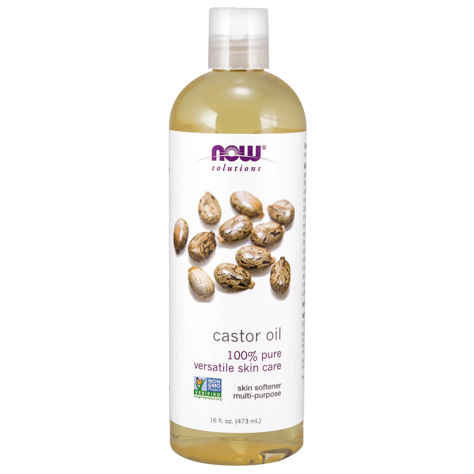 NOW Foods Castor Oil 16 fl oz Liquid – 100% Pure – Skin Health – Hair, New Exp
