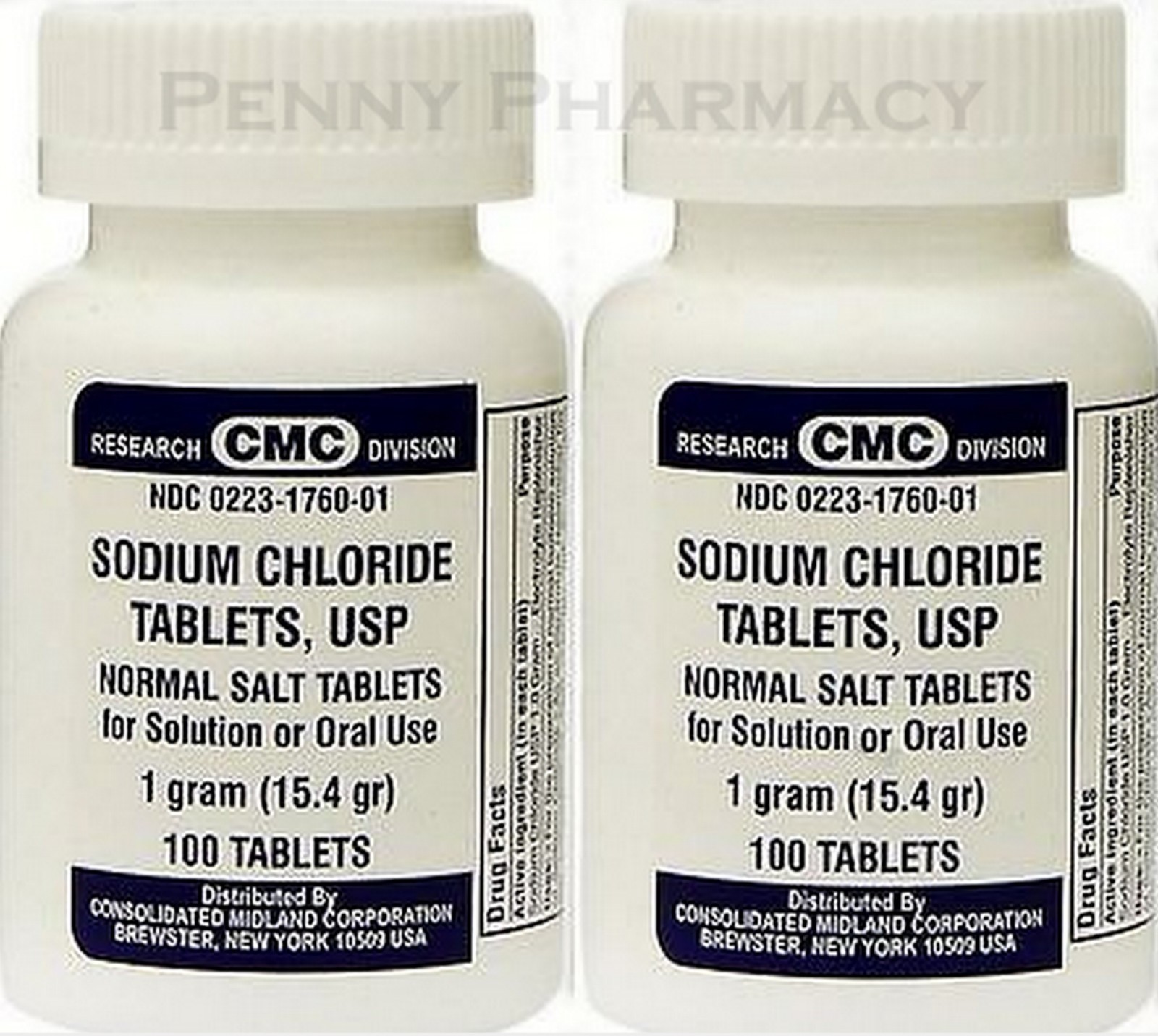 Sodium Chloride Tablets SALT 1GM 100ct ( 2 pack ) FRESH PHARMACY SUPPLY __