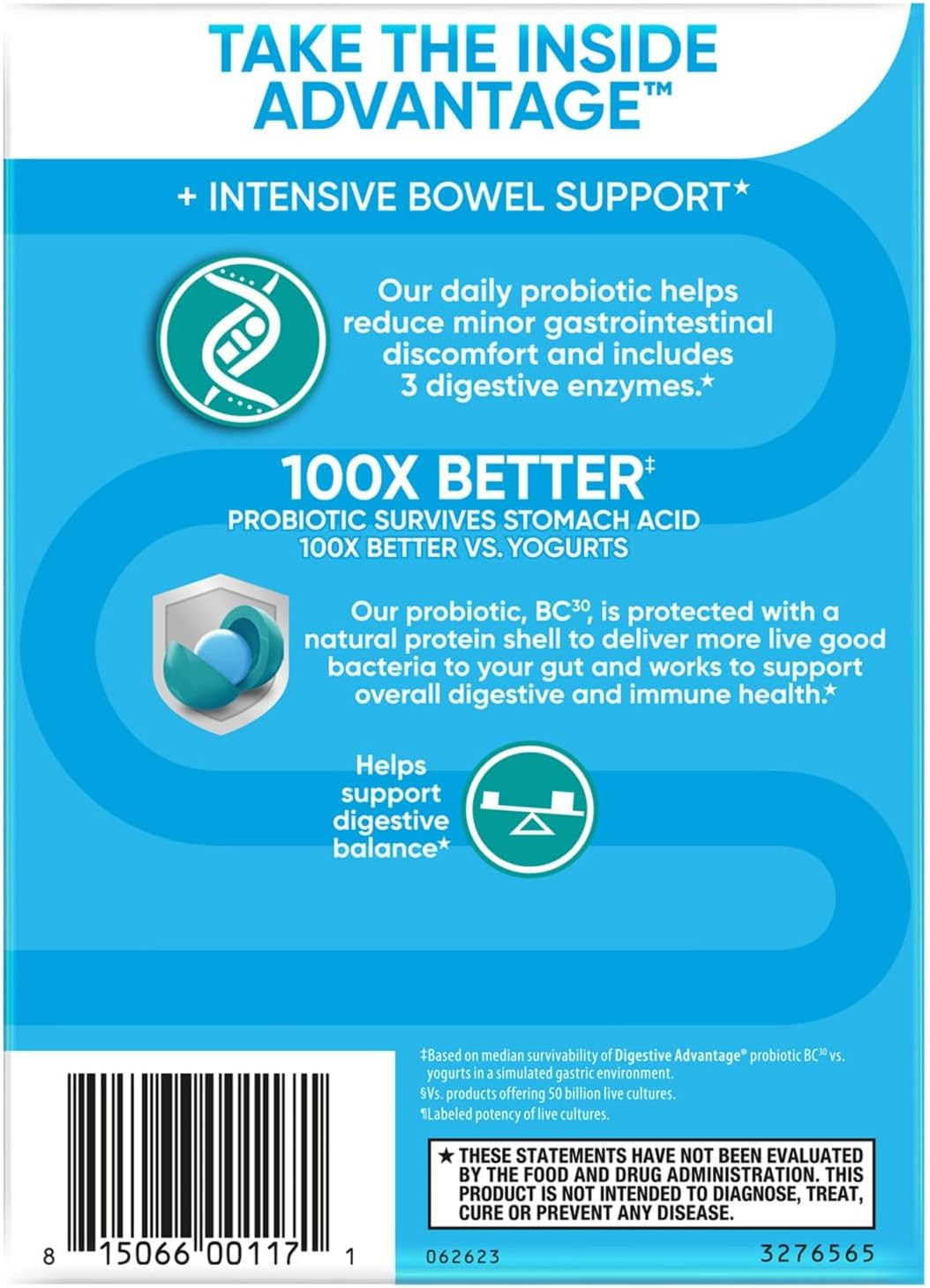 Digestive Advantage IBS Probiotics for Women and Men, Probiotics for Digestive H