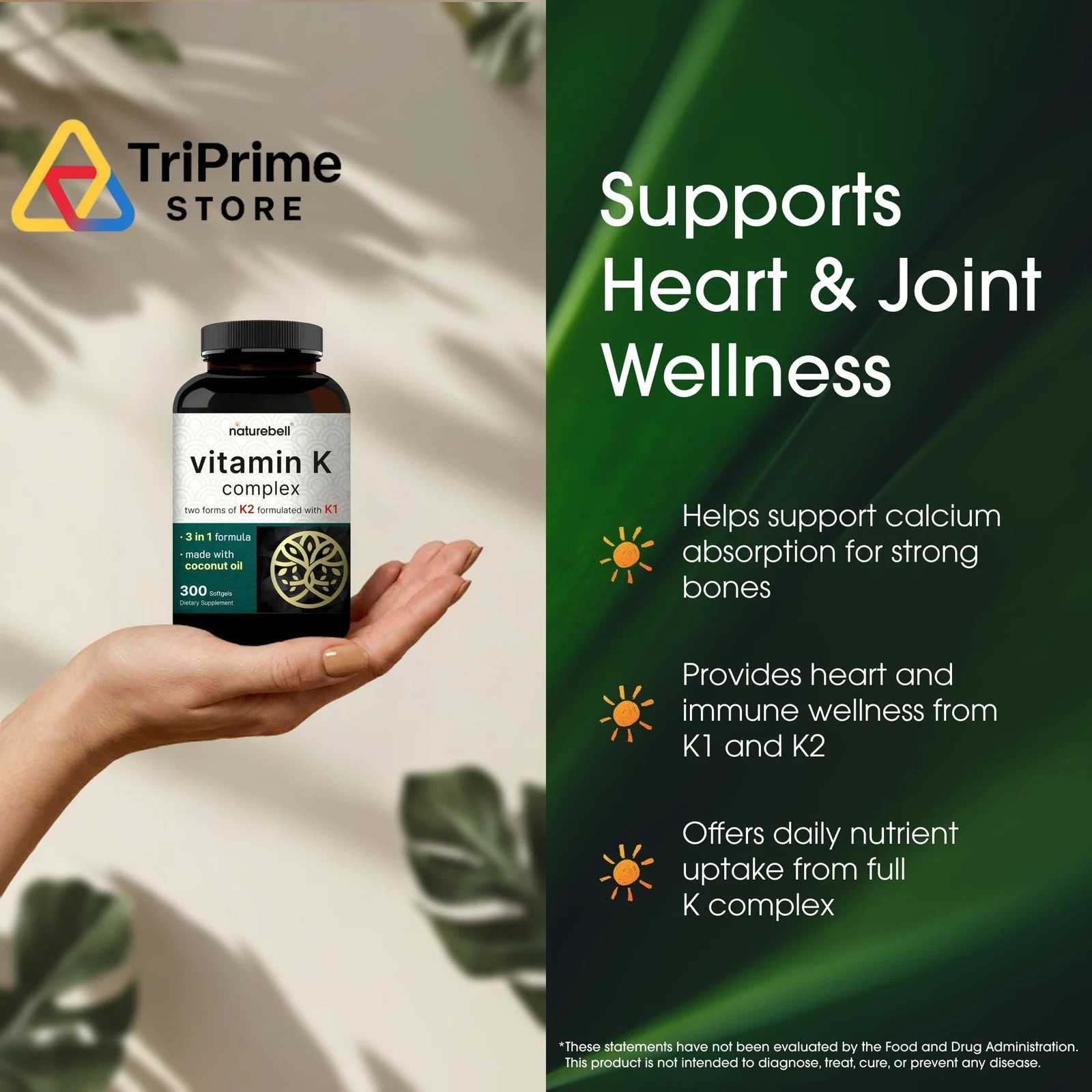 NatureBell Vitamin K Complex – 300 Softgels – Delivers 300 Count (Pack of 1)