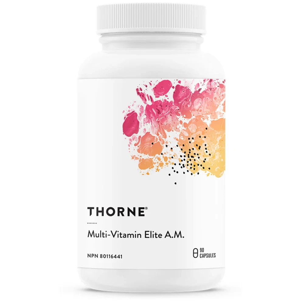 Thorne Multi-Vitamin Elite AM 90 Capsules Athlete Daytime Formula Exp 06/2027