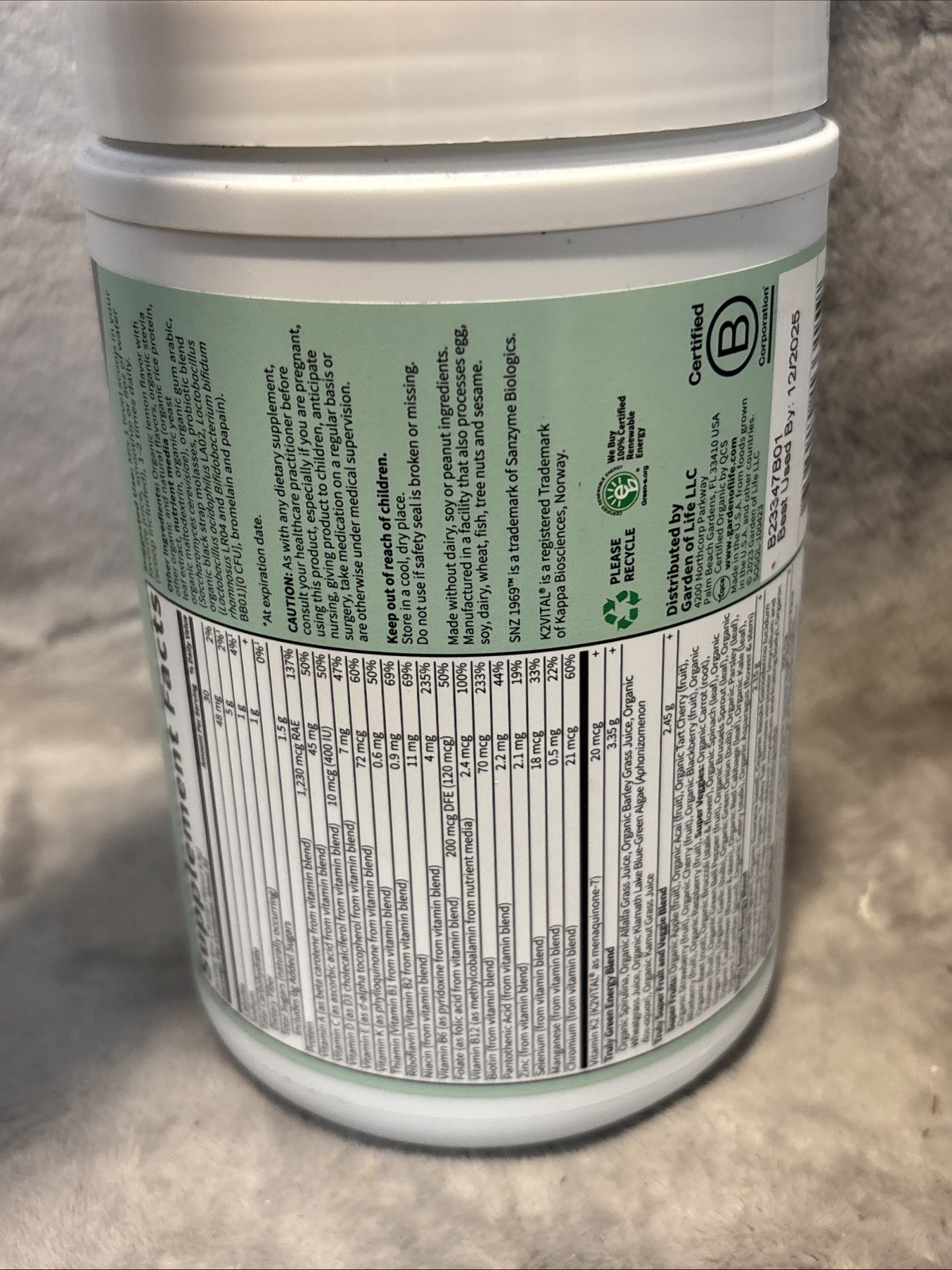 NEW- Sport Organic Greens, Original, 8.99 oz (255 g) About 30 Servings – 12/2025