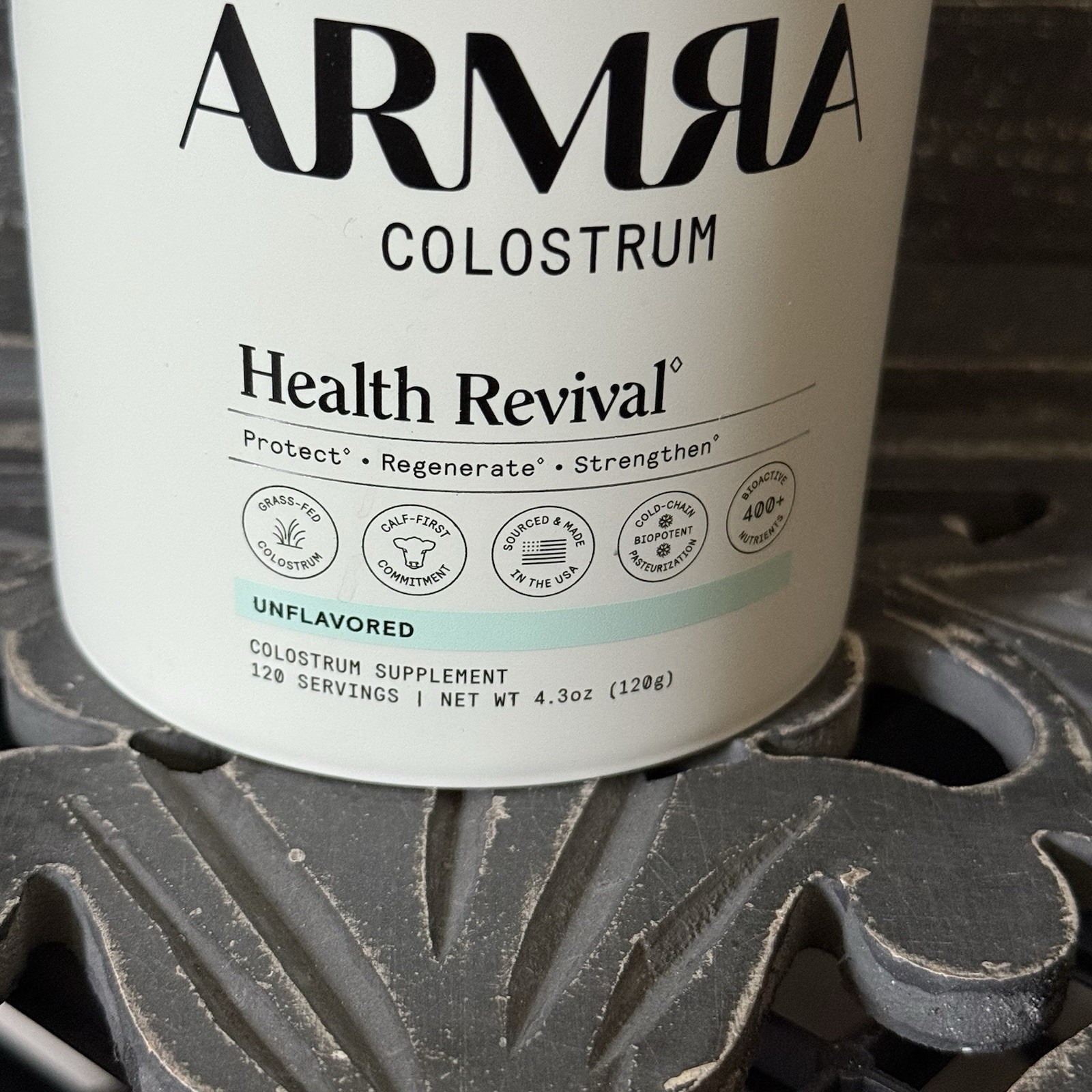 ARMRA Colostrum Health Revival Unflavored 120g Exp 07/2028 Sealed