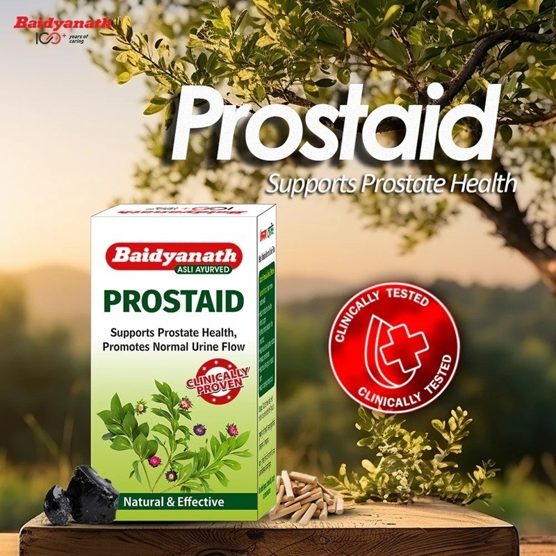 Baidyanath Prostaid Pills for Men Supports Male Prostate Health (50 Tablets)