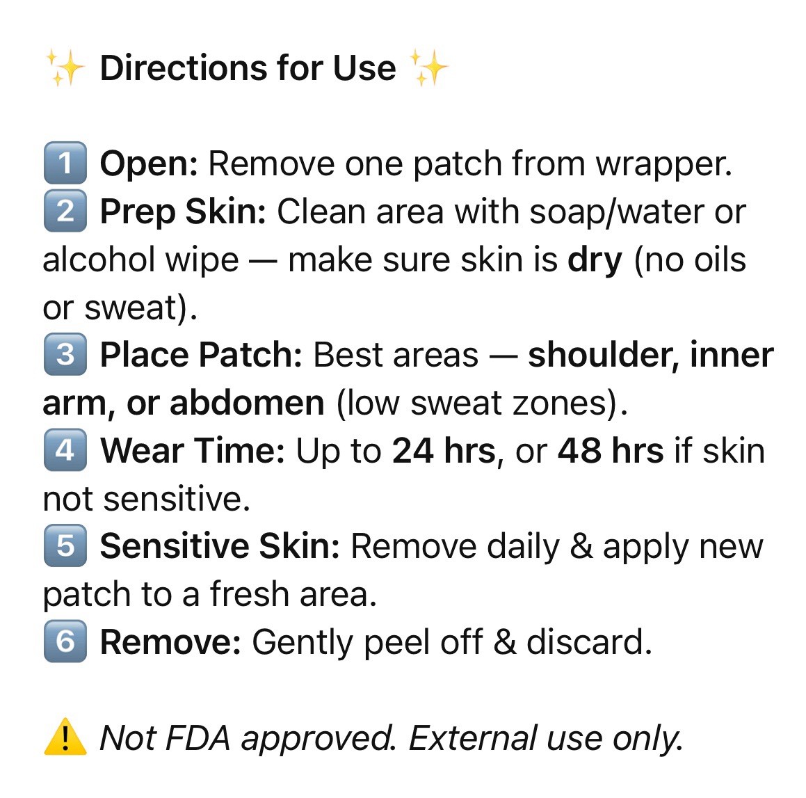N N M Increase N A D Production naturally Body Patch ⭐️ This Is Not A Drug